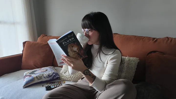 VLOG de agosto 🤳🏼​| projeto de doutorado, Sterling Point e "Flush", da Virginia Woolf