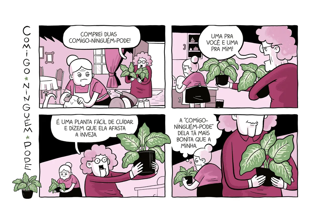 Exemplo de uma das páginas com tiras do calendário