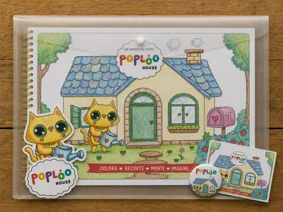 KIT POPLOO Papelaria - FRETE GRÁTIS