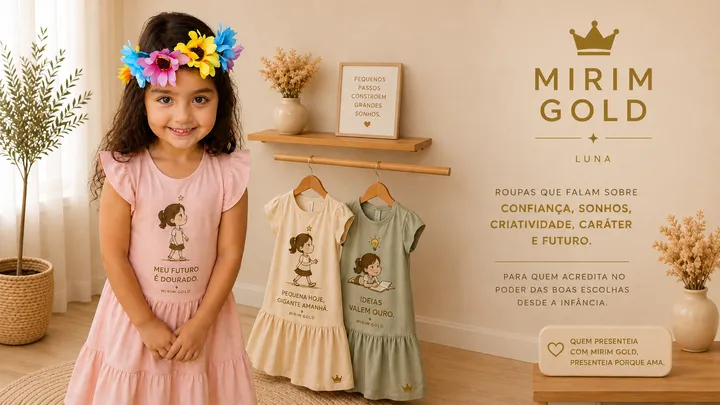 💛 Quem presenteia com Mirim Gold, presenteia porque ama.