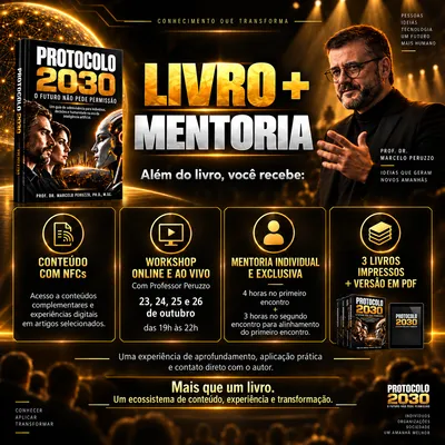 3 LIVROS PROTOCOLO 2030 + MENTORIA + NFCSs + WORKSHOP + PDF + CHAVEIRO