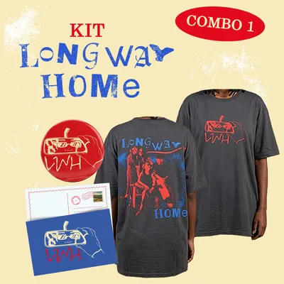 KIT Long Way home (camisa preta)