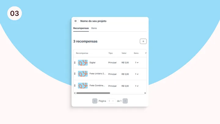 #03: Mais recompensas visíveis no editor de projetos do Estúdio