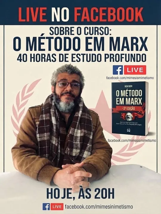 Pate-papo, hoje, 20 no facebook    https://www.facebook.com/mimesismimetismo
