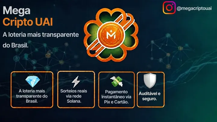 Mega Cripto Uai - A loteria mais transparente do Brasil.