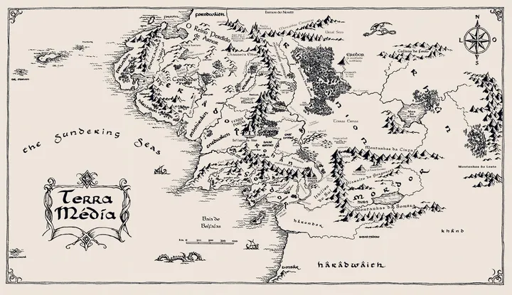 Mapas Interativos | O Senhor dos Anéis