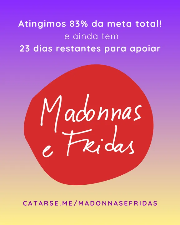 Atingimos 83% da meta total!
