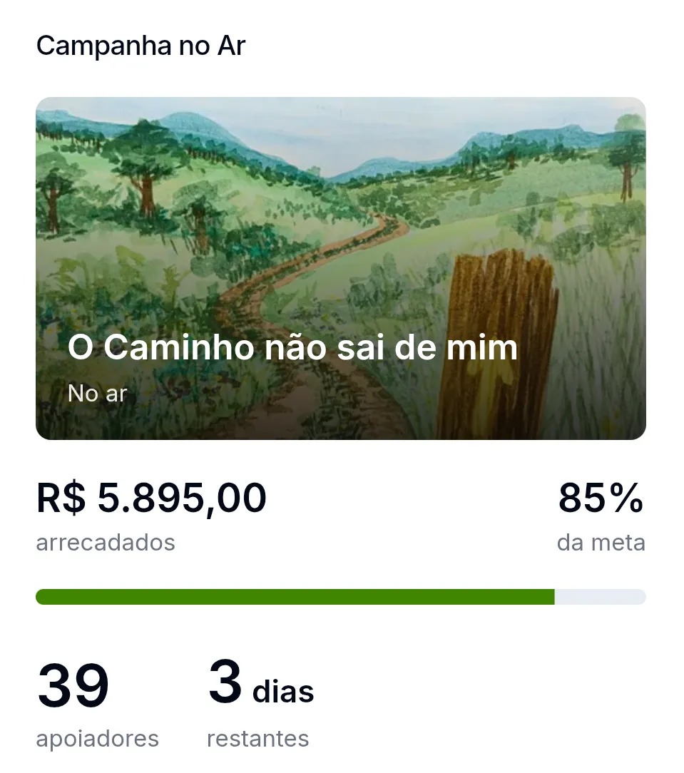Talvez vc esteja acompanhando de longe