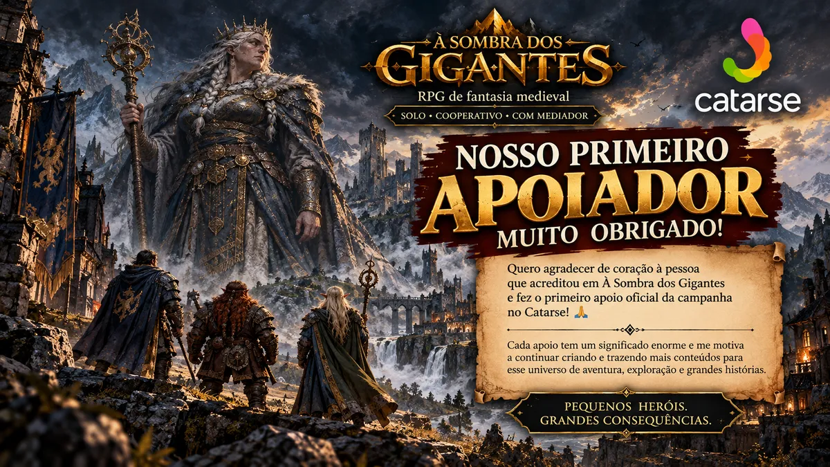 🎉 NOSSO PRIMEIRO APOIO CHEGOU! ⚔️