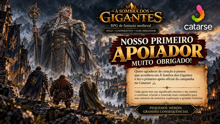 🎉 NOSSO PRIMEIRO APOIO CHEGOU! ⚔️