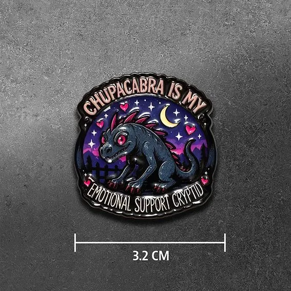 Os pins Chupacabra chegaram!!