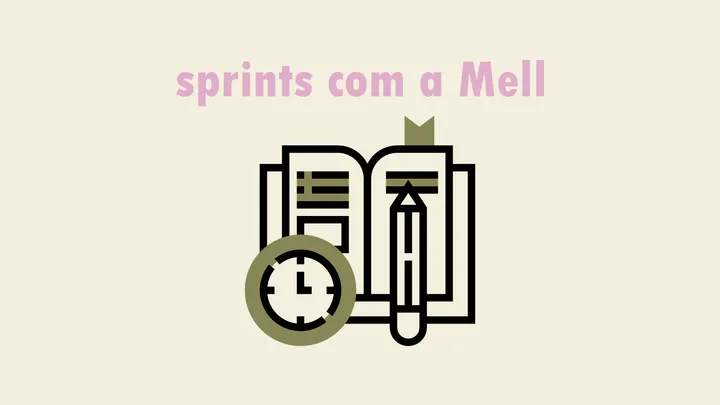 Sprints comigo HOJE, terça (06/10)