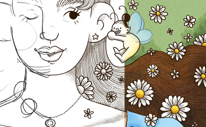 Processo criativo: Imitando o tradicional com brushes True Grit Texture Supply