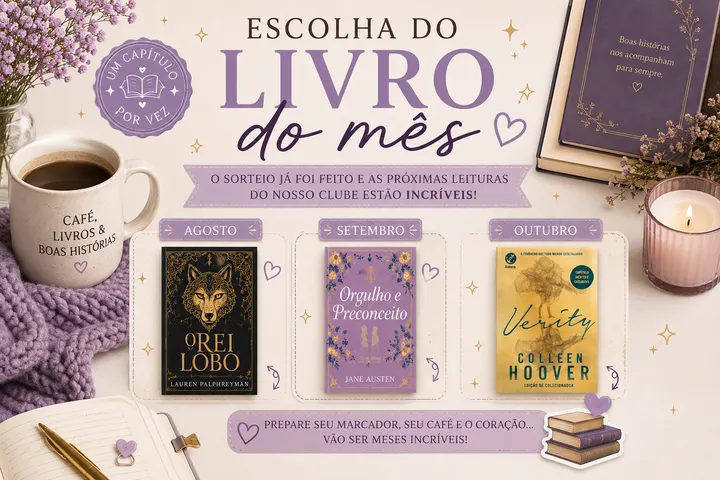 📚 Os próximos livros do clube já foram escolhidos!