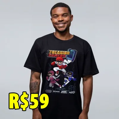 R$59 - Camiseta + Game