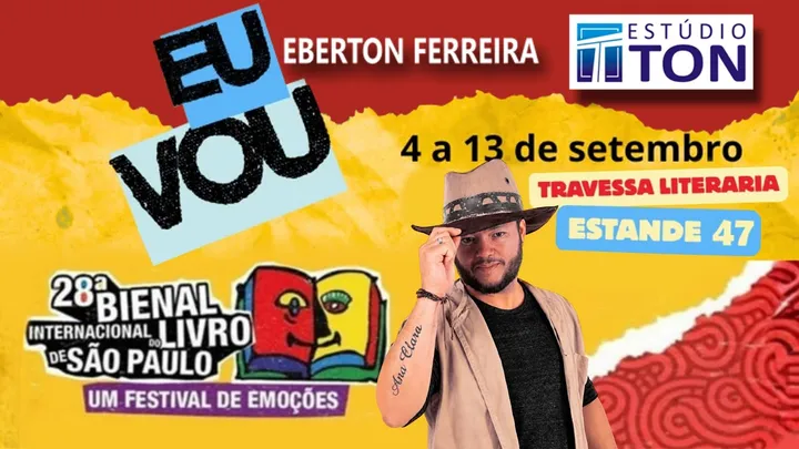 Estarei na Bienal SP (04 a 13 de setembro na Travessa Literária / Estande 47)
