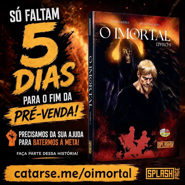 Últimos 5 dias da pré-venda de O Imortal!