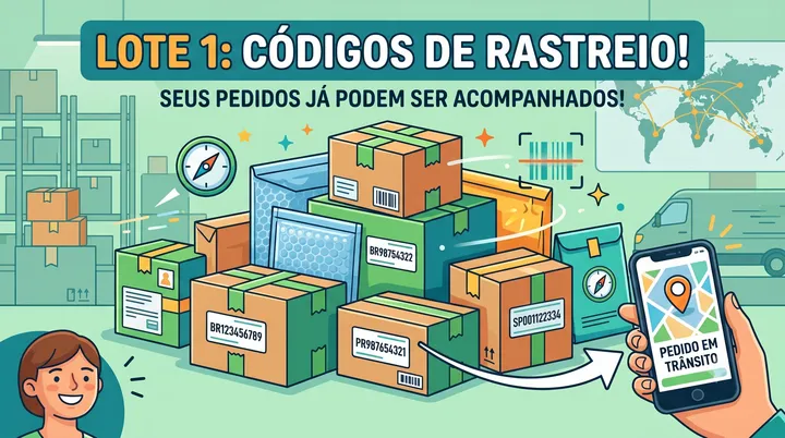 Códigos de rastreio do Box de Colecionador Storm - 1º LOTE