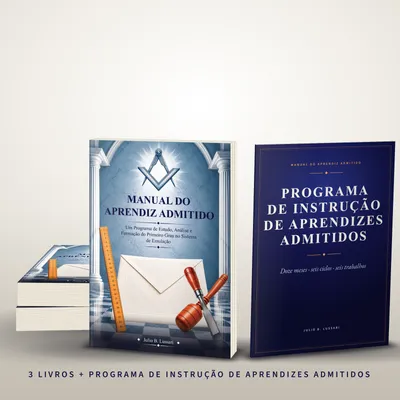 KIT 03 LIVROS + PROGRAMA DE INSTRUÇÃO DE APRENDIZES ADMITIDOS