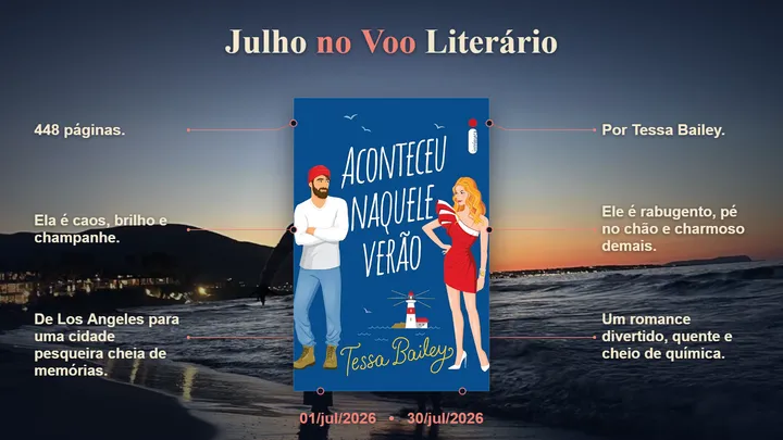 🌊✈️ Julho no Voo Literário chegou!