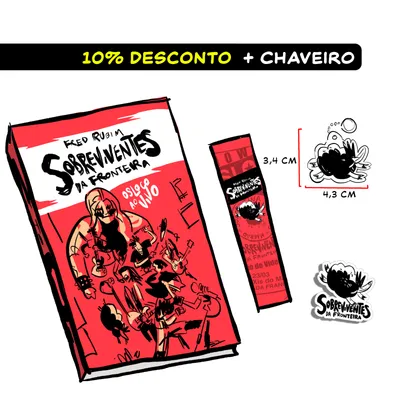 Livro + kit gráfico + chaveiro
