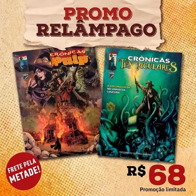 Kit Super Promocional Crônicas Pulp + Crônicas Tentaculares