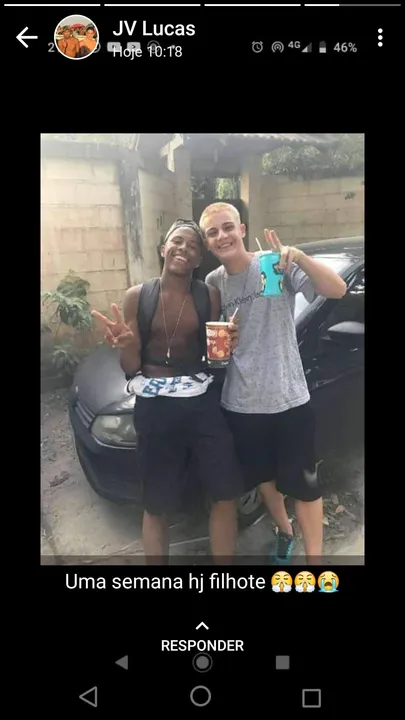 Para o Lucas, o JV não era apenas um amigo. Era um irmão que a vida lhe deu.