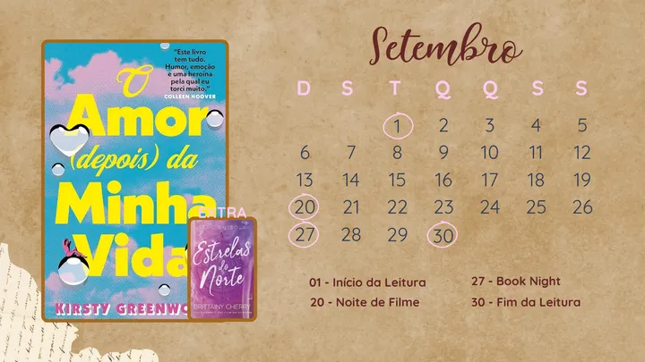 ✨CRONOGRAMA SETEMBRO✨