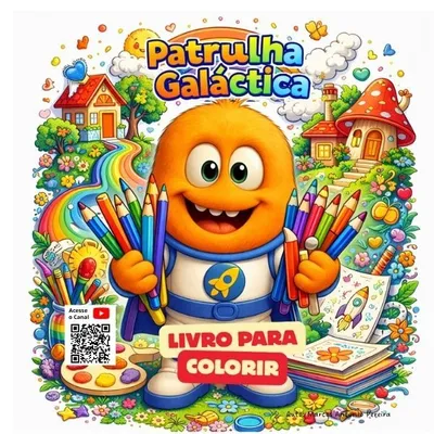 Livro Digital para Colorir — Patrulha Galáctica