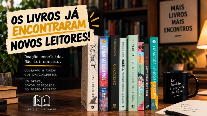 📚 OS LIVROS JÁ ENCONTRARAM NOVOS LEITORES!