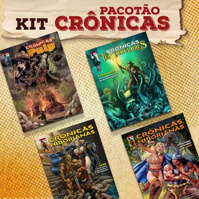 Kit Crônicas Pulp + Hiborianas 4 + Tentaculares 1