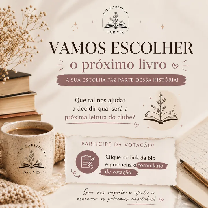 A próxima leitura está nas suas mãos!