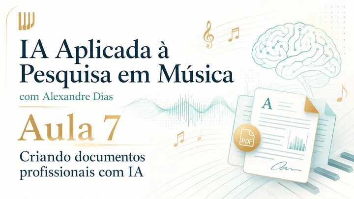 IA Aplicada à Pesquisa em Música | Aula 7 - Criando documentos profissionais com IA