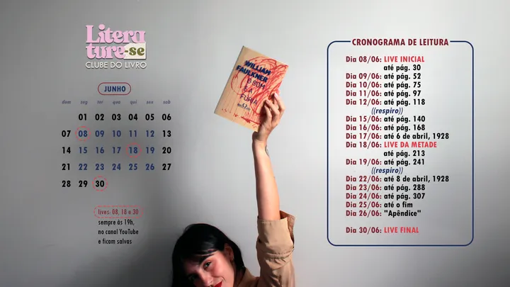 Clube do Livro "O SOM E A FÚRIA" 💬 | Chat, L-cast, cronograma e outras informações
