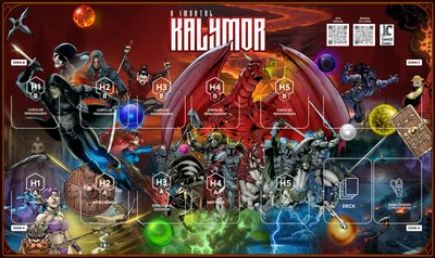 PLAYMAT TIPO 1 - COM marcações de espaços para as cartas