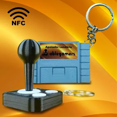Combo chaveiros cartucho + controle