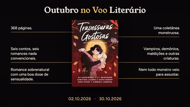 🎃✈️ Outubro no Voo Literário chegou!