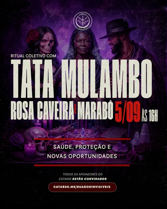 É amanhã o nosso Ritual! 05/09 - 16hrs