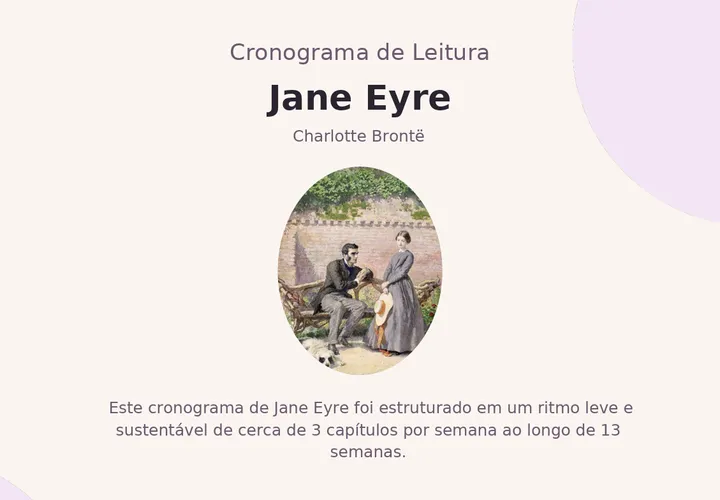 Cronograma Completo de Leitura: 13 Semanas com Jane Eyre 📖✨