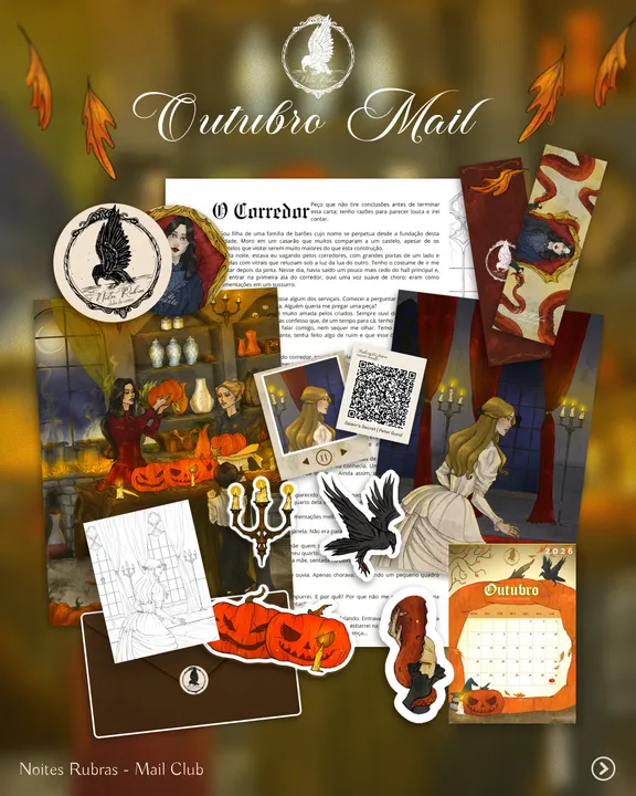 Outubro: cartas físicas.