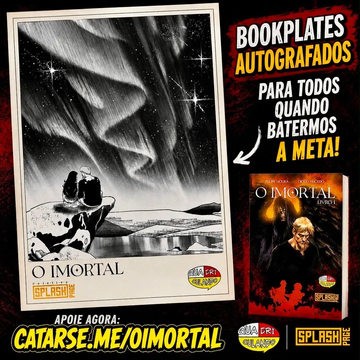 Últimos 10 dias para apoiar O Imortal com bookplate para todos!