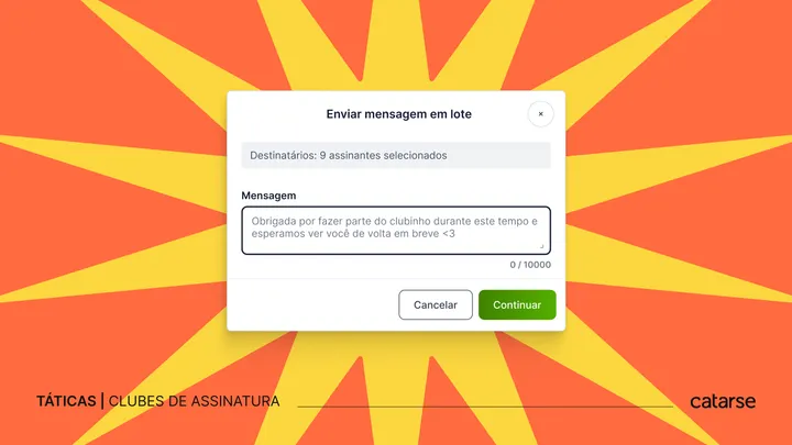 3 modelos de mensagem em lote para recuperar assinantes cancelados