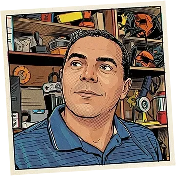Foto estilizada do autor do Clube do Universo Criativo Marcos Antonio.