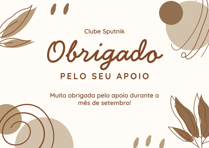 Agradecimentos- Set/26