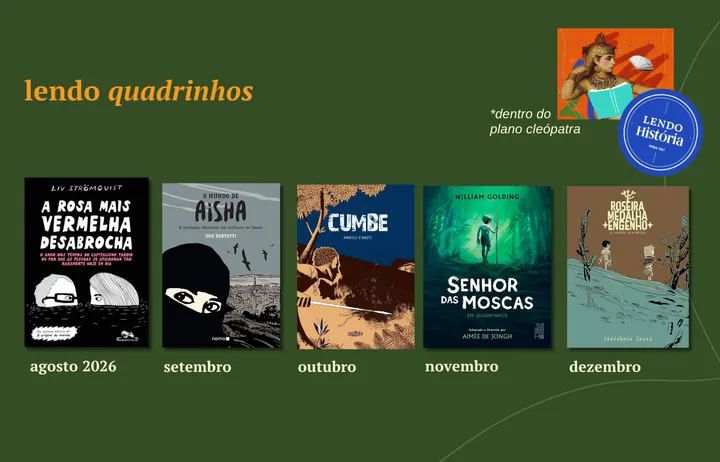 todos os quadrinhos que leremos no plano cleópatra