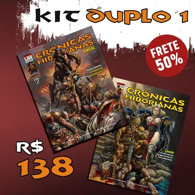 Kit Duplo 1 - Crônicas Anual 1 + Crônicas Hiborianas 4 (Capa Oficial)