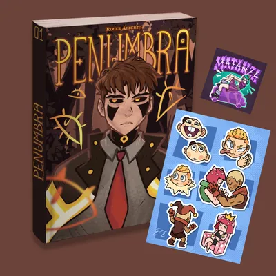 Penumbra + Cartela de Adesivos + Botton