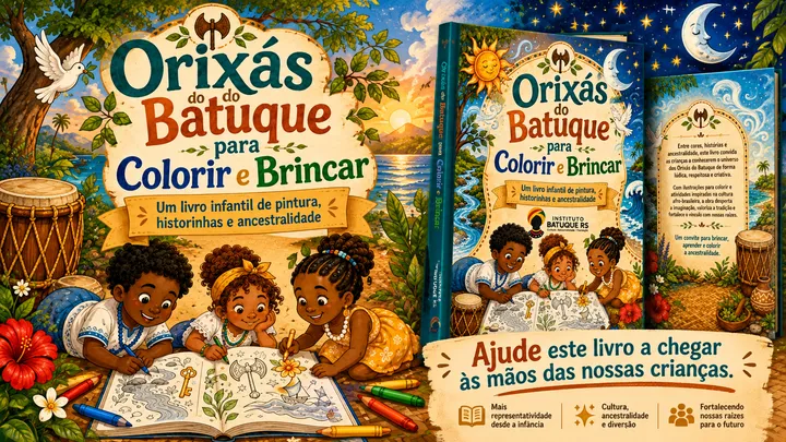 Orixás do Batuque para Colorir e Brincar