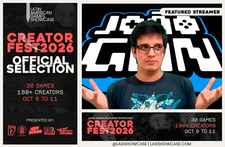 LAGS Creator Fest 2026: Duas lives, cinco jogos!