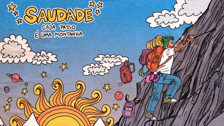 Assista o visualizer de Cada Passo é uma Montanha, de Saudade